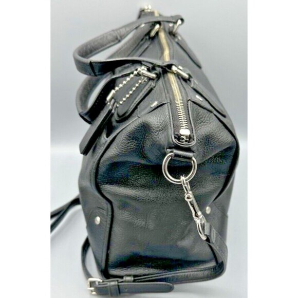 Vintage Coach Black Leather Shoulder bag F34040 2 - Picture 2 of 10